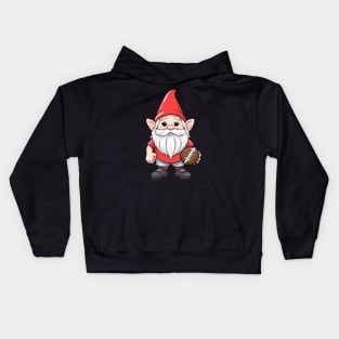 Touchdown Gnome - A Thanksgiving Treat for Football and Gnome Lovers Kids Hoodie